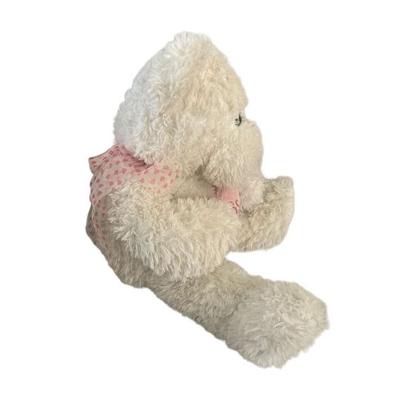 Pink Plush Teddy Bear Stuffed Animal Pastel Kids Anniversary Valentines Day Love - Picture 3 of 10